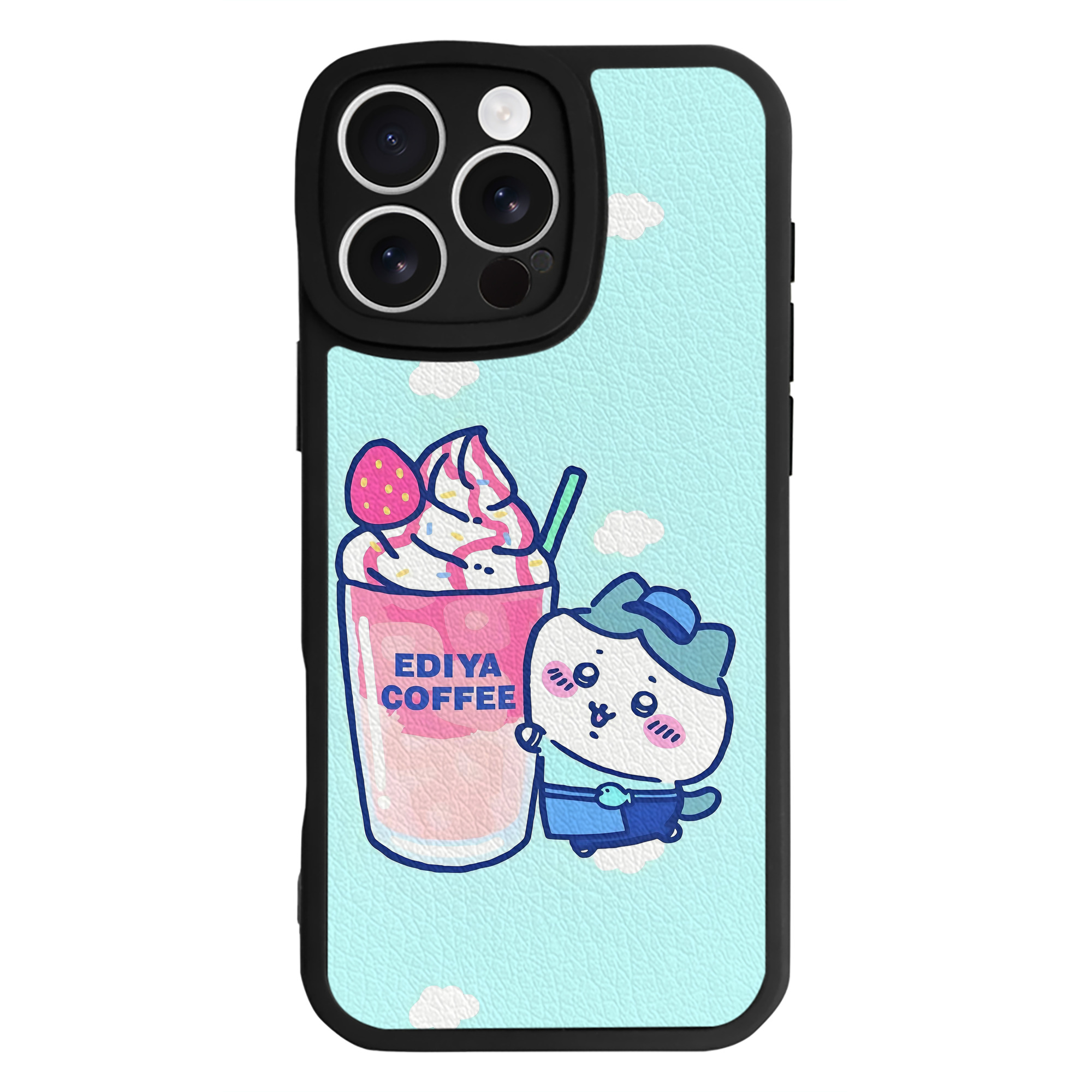 （画像用） ちいかわ Chii-kawa 【iPhone 16シリーズ対応】シリコンスマホケース（レザー調） 材質：シリコン